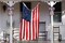 2pcs Patriotic Bows for Wreath, Memorial Day Wreath Bows 4th of July Burlap Bows for Front Door, Red White America Flag Blue Patriotic Star Tree Topper Bow for Indoor Outdoor Decoration